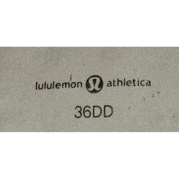 Lululemon Women's Beige Cross-Back Sports Bra With Zip Closure Size 36DD 2593 - Picture 9 of 13